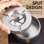 Edelstahl Aschenbecher mit Drehverschluss – Geruchsdicht