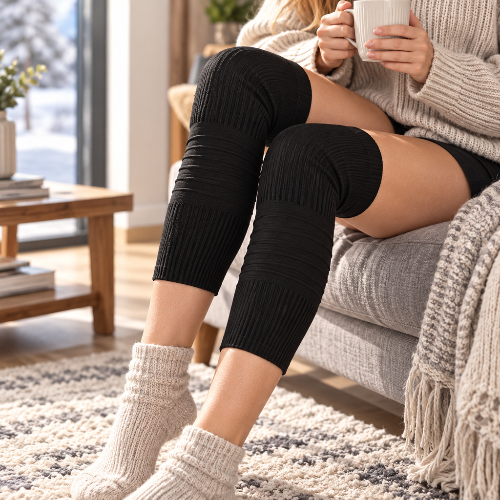 Kniewärmer gestrickt – Weich und elastisch