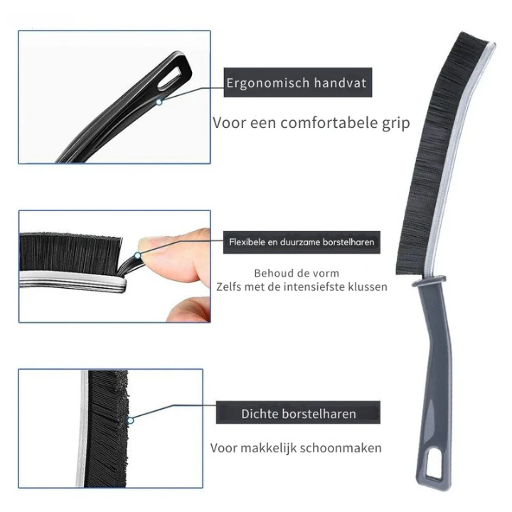 Fugenbürsten-Set schmal mit gebogenem Kopf