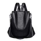 Diebstahlsicherer Rucksack aus Kunstleder – Wandelbar zur Schultertasche