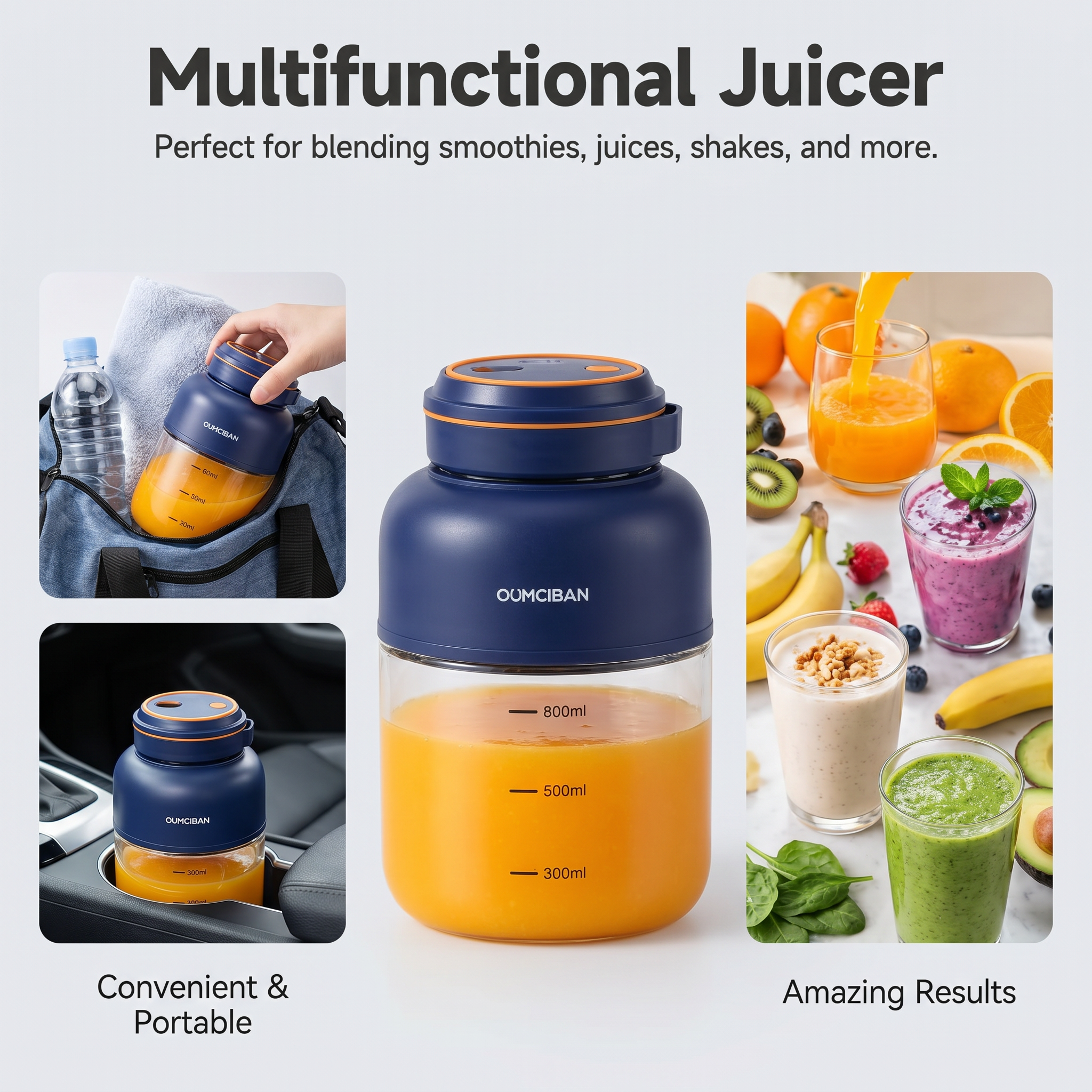 Tragbarer USB-Blender für Smoothies und Shakes