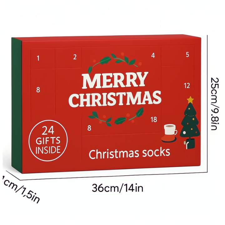Socken-Adventskalender Premium – 24 Tage Wohlfühl-Komfort