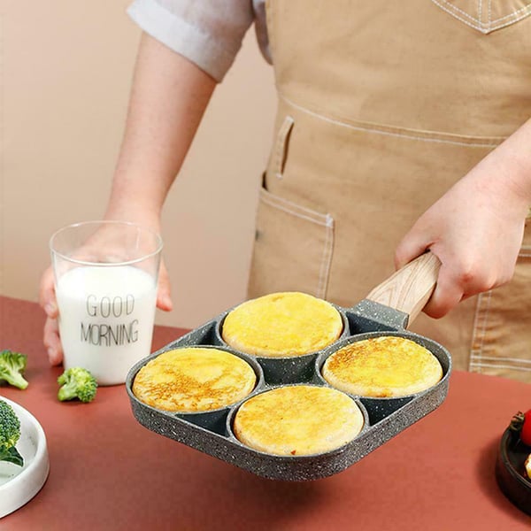 Omelette-Pfanne mit 4 Mulden – Antihaftbeschichtung
