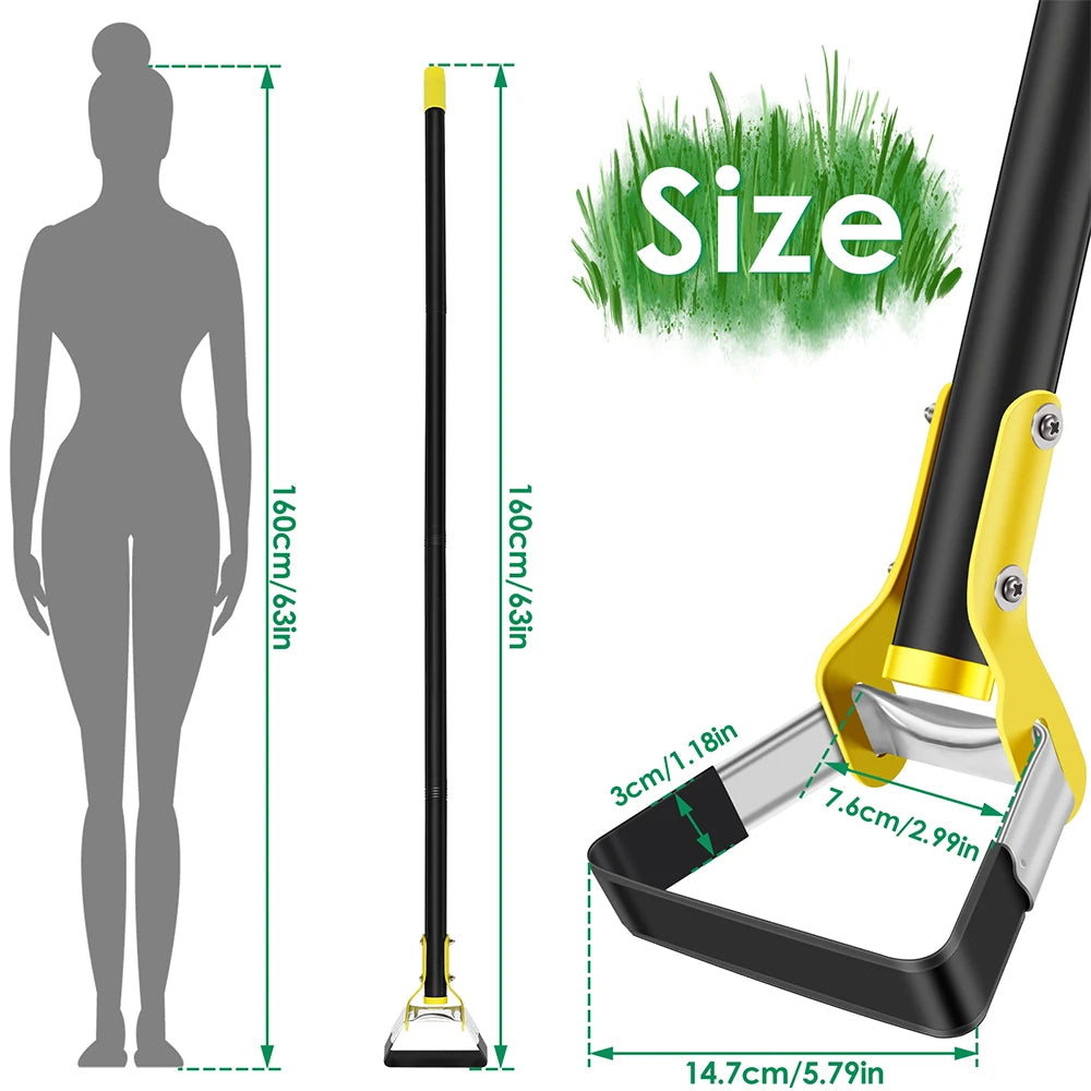 Ergonomische Gartenhacke mit langem Stiel