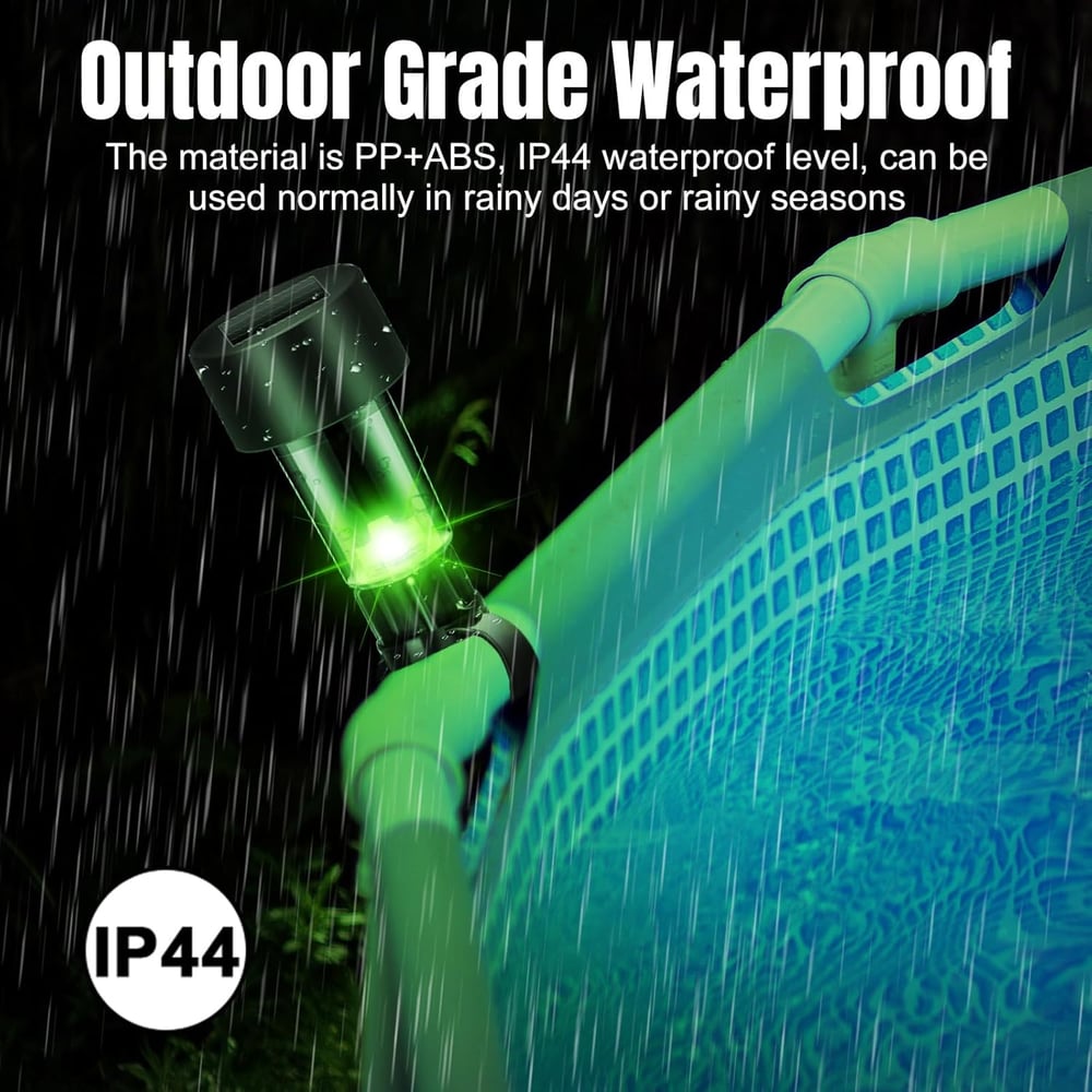 Solar-Poolleuchten | Warmes Licht, Wetterfest & Sicher