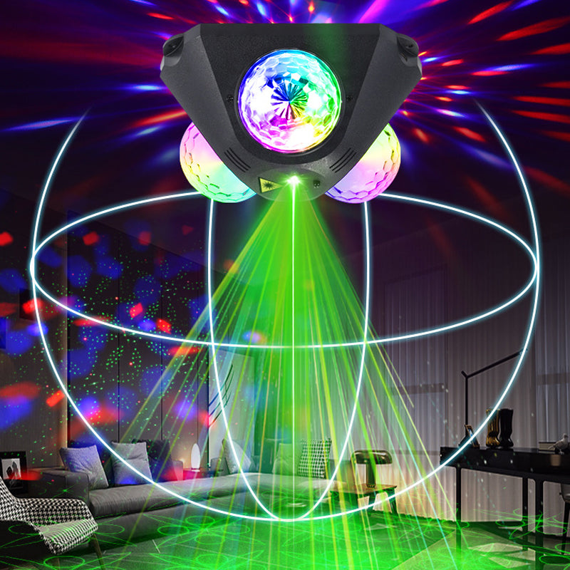 Disco-Projektor mit Laser und 720° Rundumlicht
