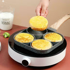 Omelette-Pfanne mit 4 Mulden – Antihaftbeschichtung
