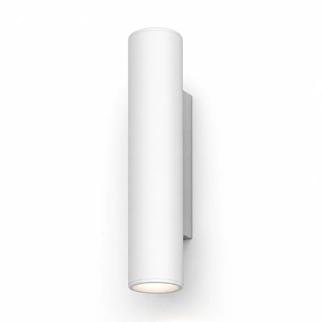 LED-Wandleuchte, zylindrisch mit diffusem Licht, Metall und Acryl