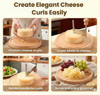Käse-Hobel mit Edelstahl-Klinge – Elegante Rosetten