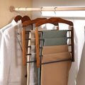 Hosenhalter mit mehreren Stangen aus Holz