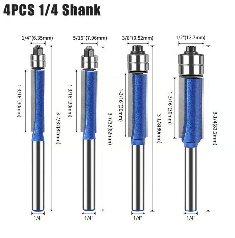 Entgrat- und Polierwerkzeug | 4-teiliges Set, präzise & langlebig