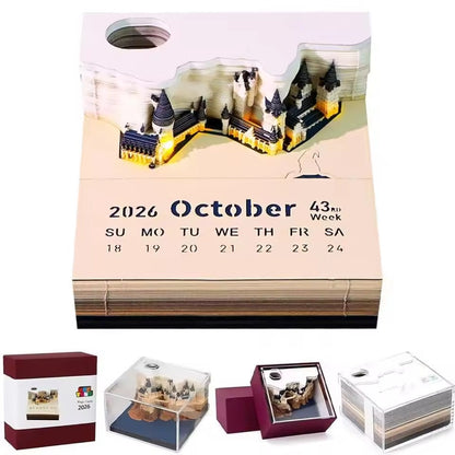 3D Hogwarts Schloss-Kalender | Magischer Advent mit sanftem Licht