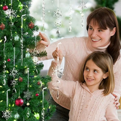 Weihnachtsdeko 18er Set | Kristallklarer Glanz & elegante Formen