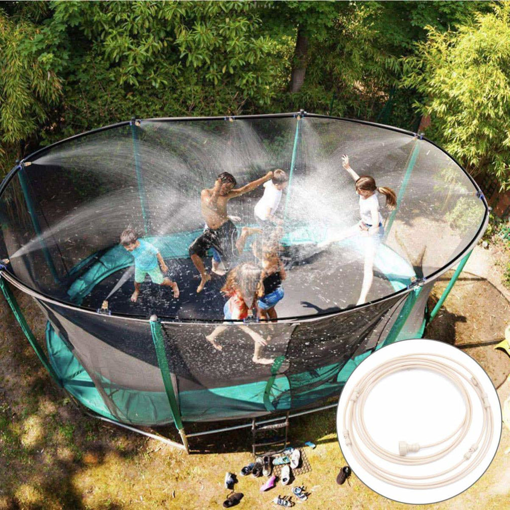 Trampolin Sprinkler System mit verstellbaren Düsen