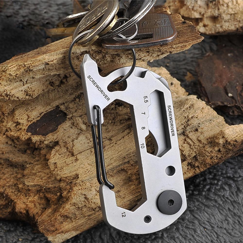 Edelstahl Multi-Tool mit 12 Funktionen – Kompakt für Schlüsselbund