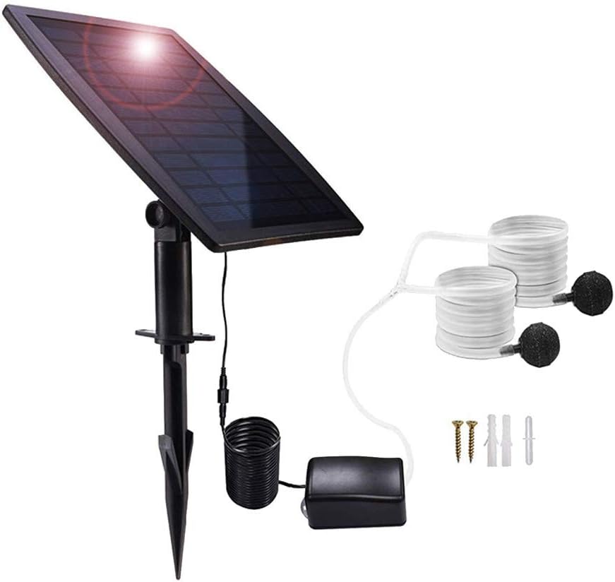 Solar-Teichbelüfter mit Lithium-Akku – 20h Laufzeit