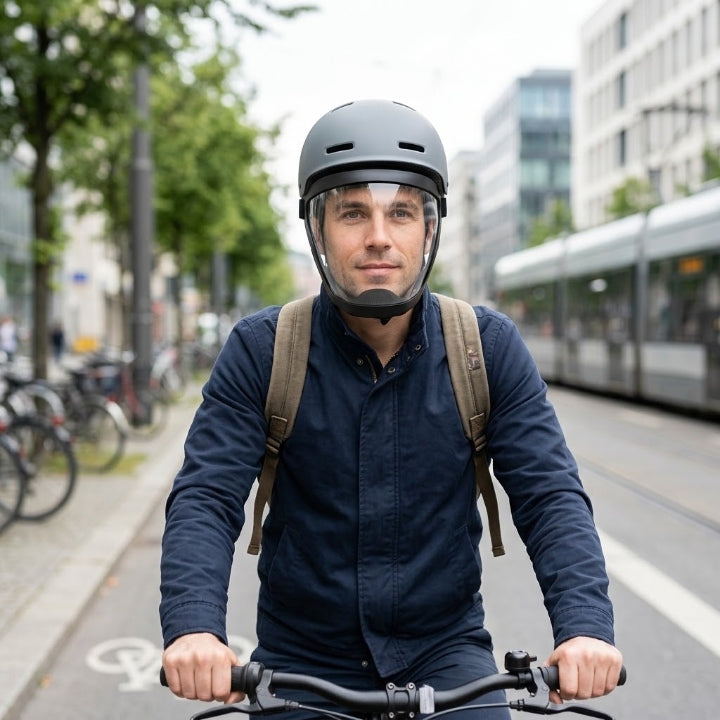 Gesichtsschild mit Wechselfiltern – Transparentes Vollvisier
