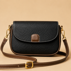 Crossbody-Tasche aus Leder mit Magnetverschluss