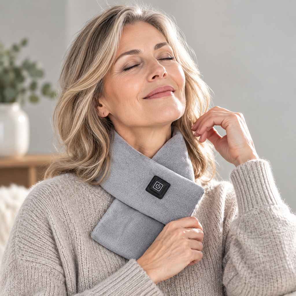 Heizschal Fleece mit 3 Wärmestufen