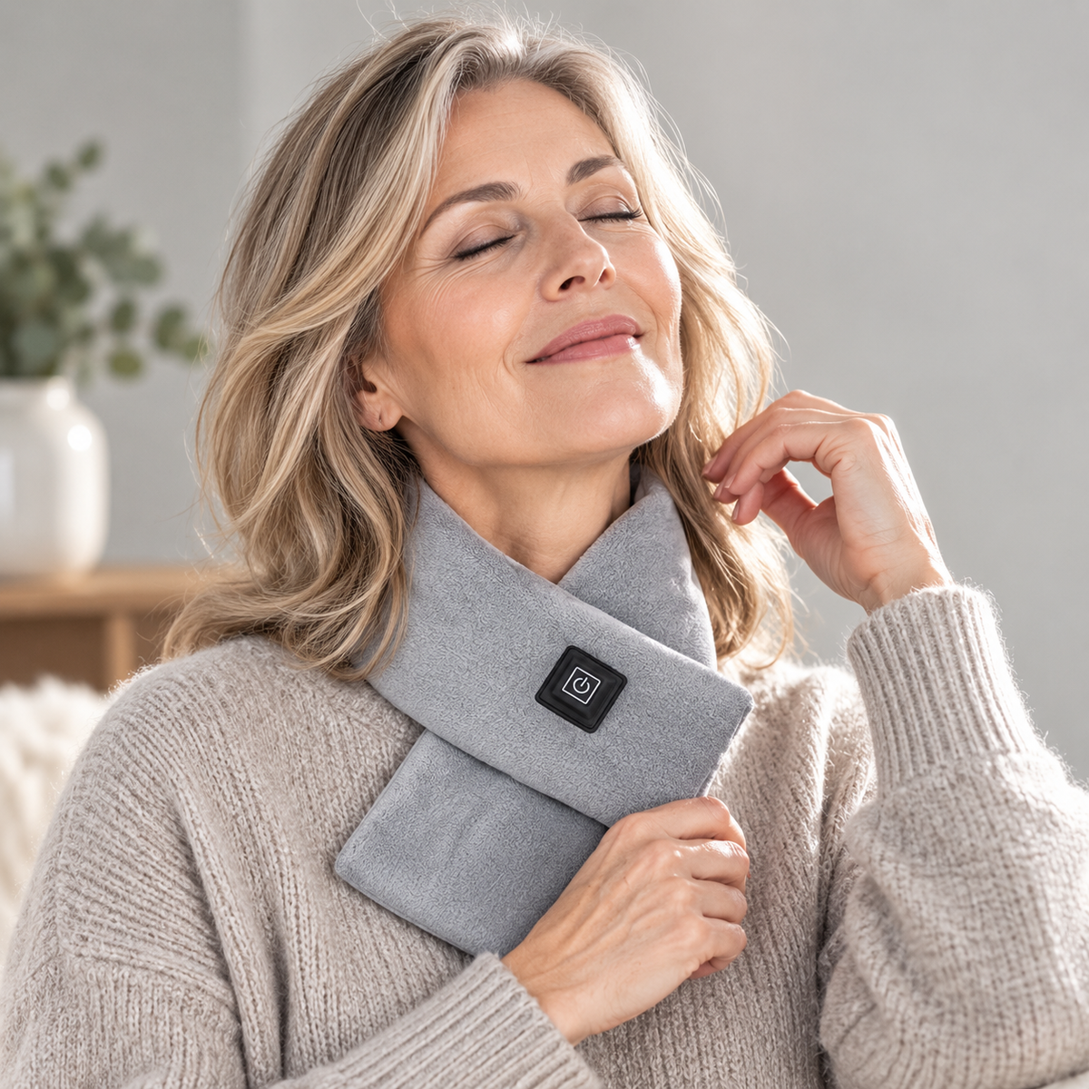 Heizschal Fleece mit 3 Wärmestufen