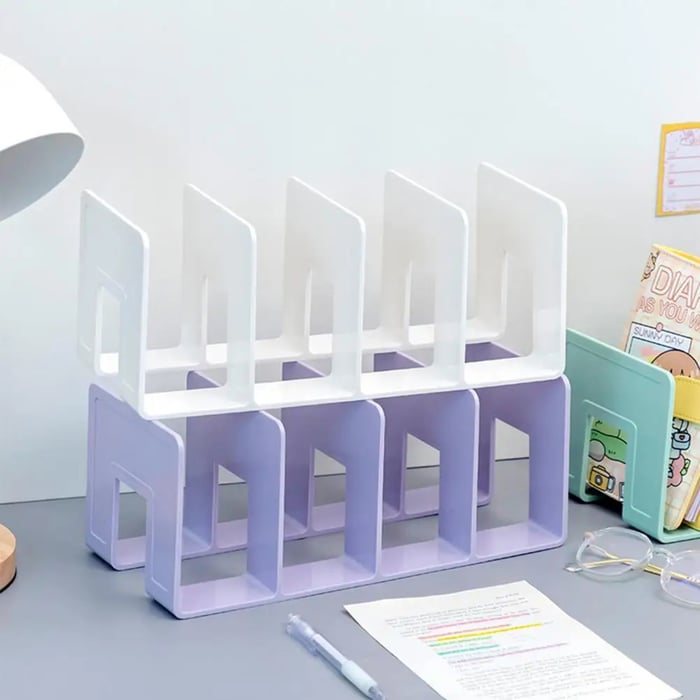 Schreibtisch-Organizer mit 4 Fächern – Bücher und Unterlagen