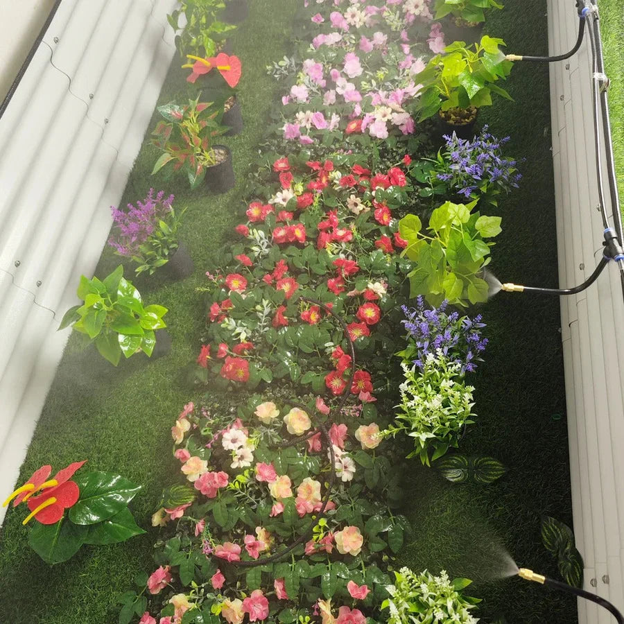 Garten-Vernebelungssystem 20 m mit 20 Messingdüsen