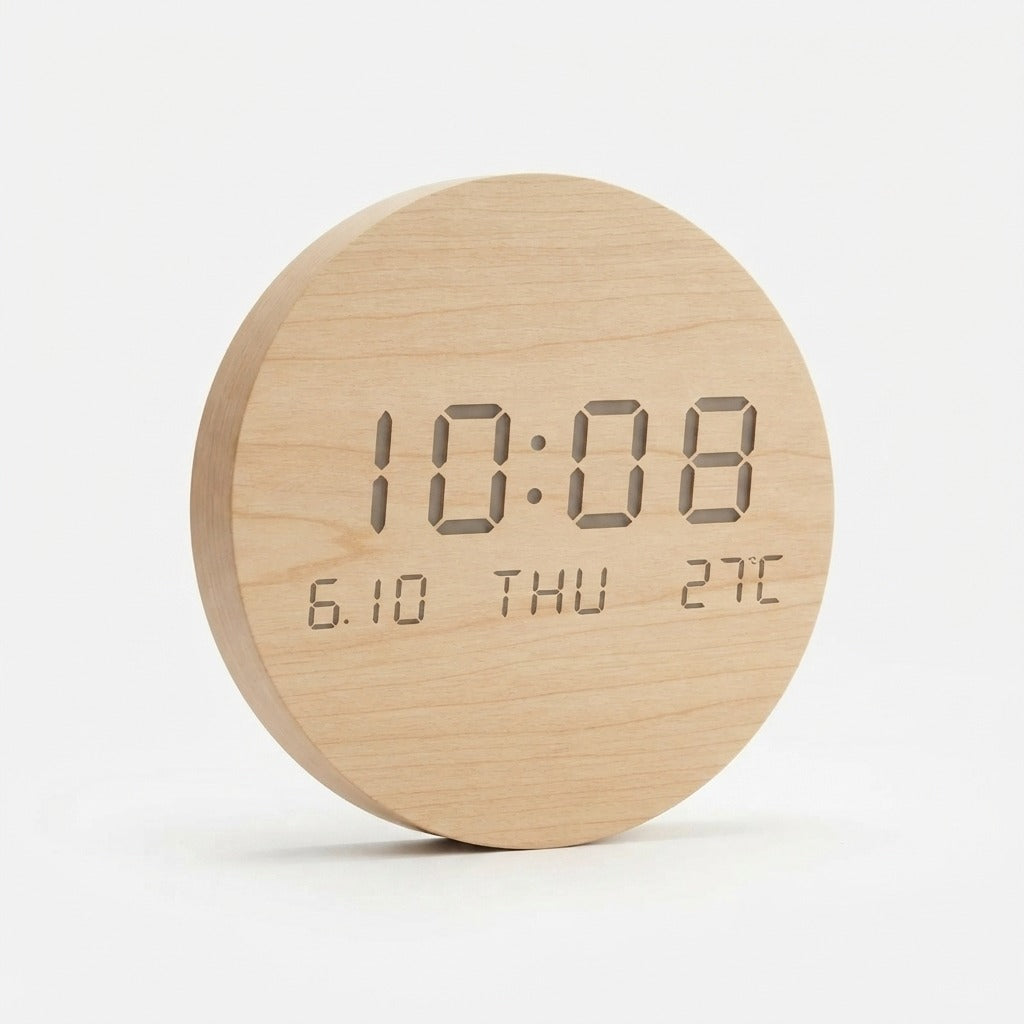 Digitale Wanduhr mit LED-Anzeige