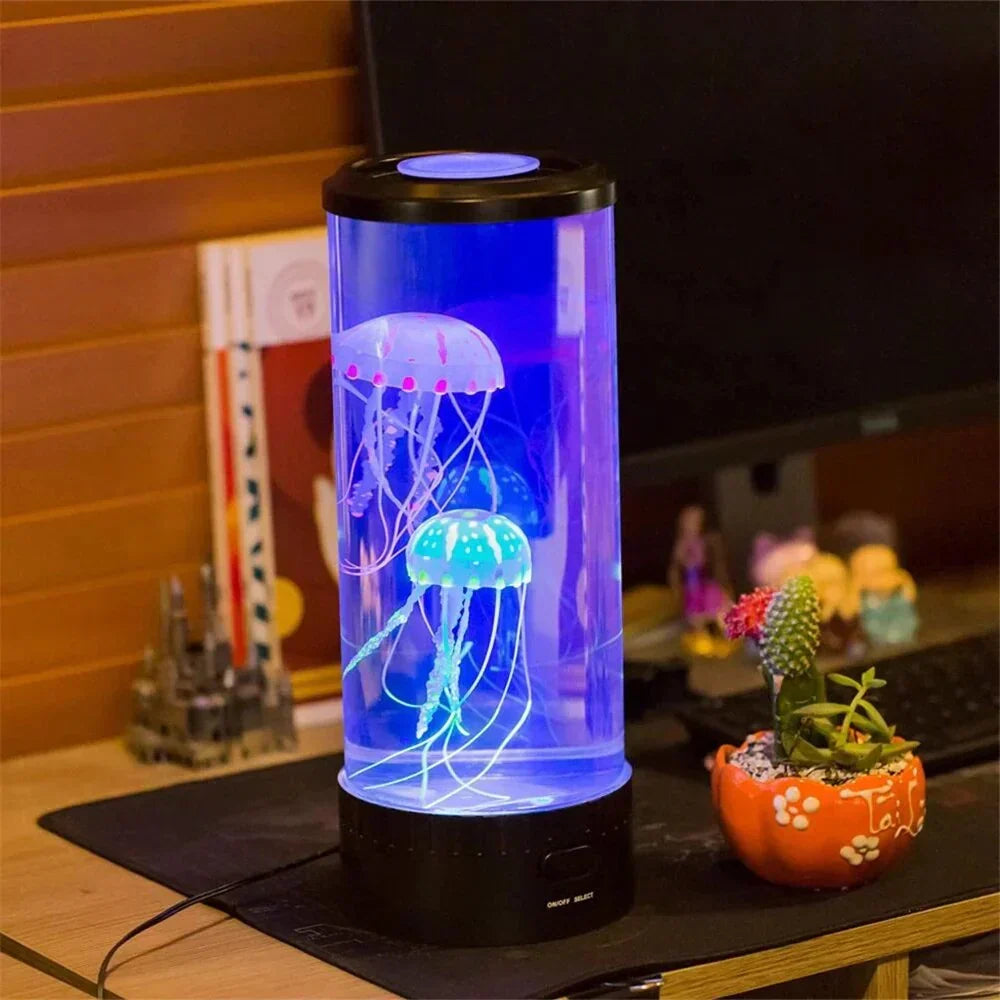LED Quallenlampe mit Farbwechsel-Licht
