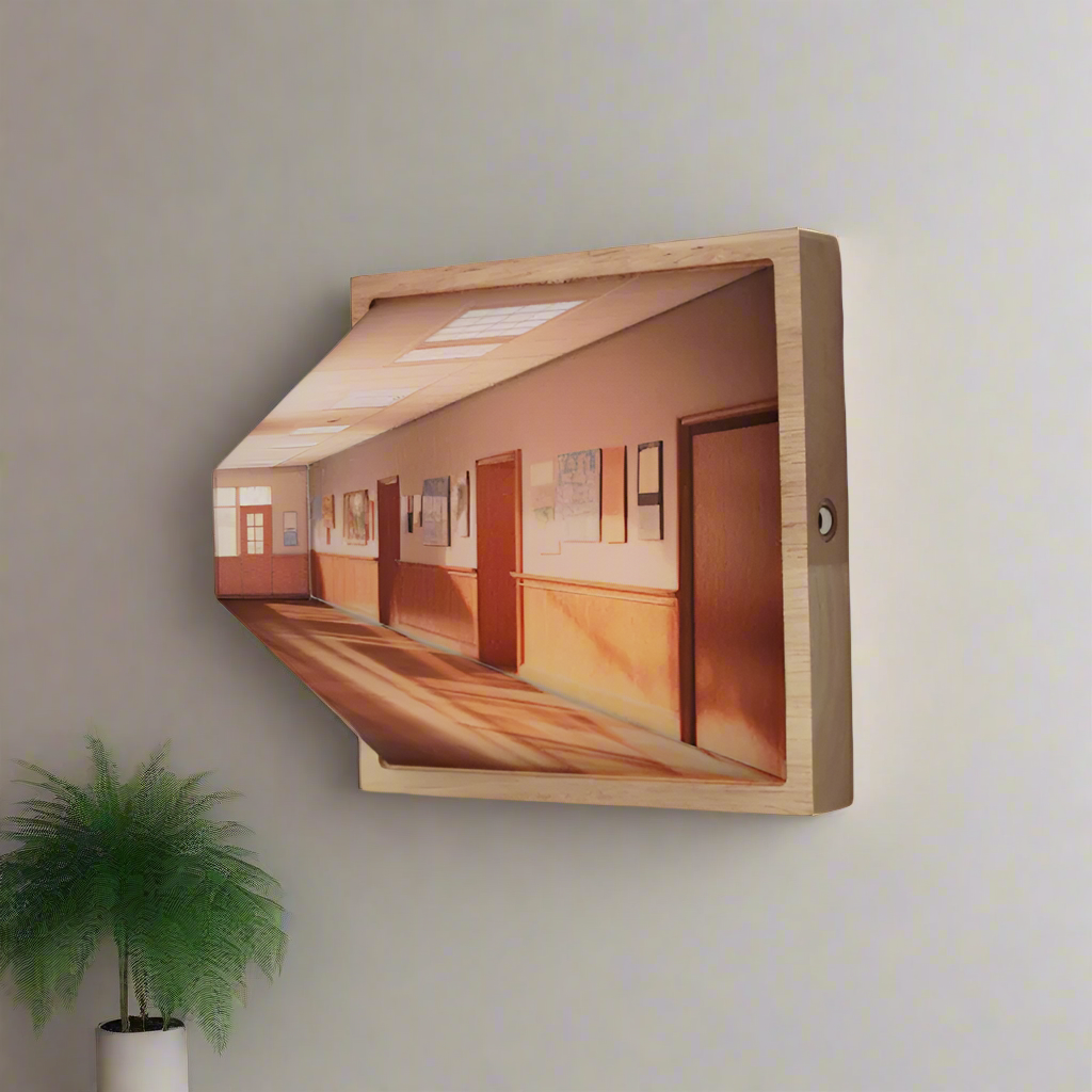 3D LED Wandleuchte mit Sichteffekten