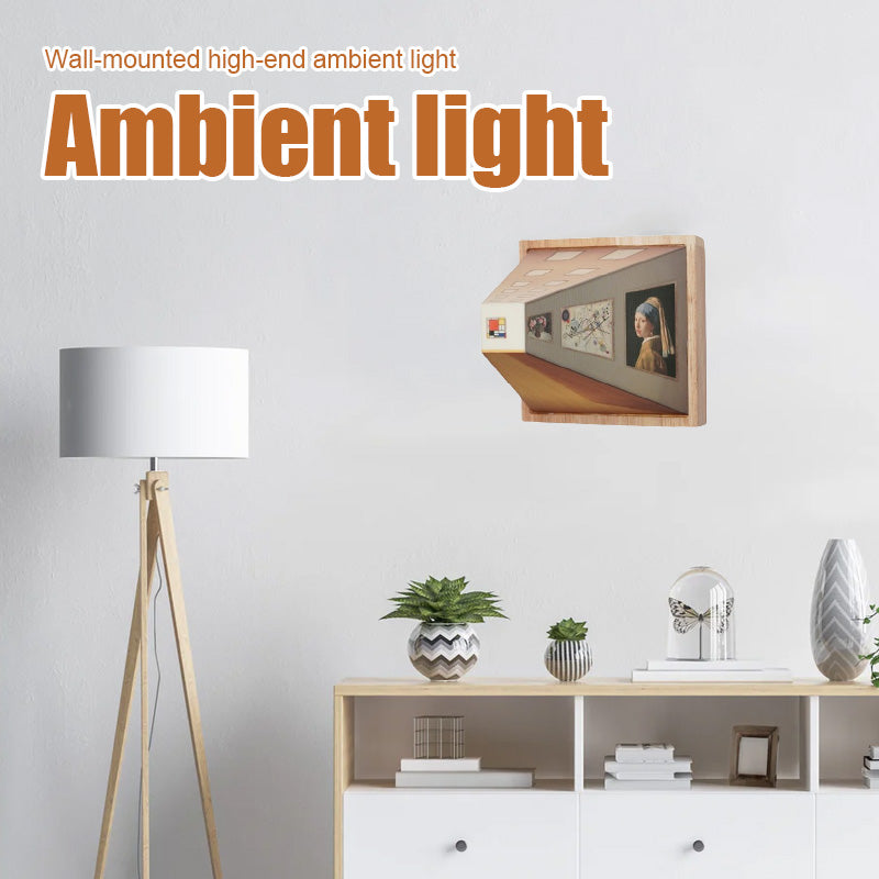 3D LED Wandleuchte mit Sichteffekten