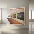 3D LED Wandleuchte mit Sichteffekten