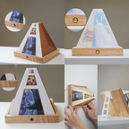 3D LED Wandleuchte mit Sichteffekten