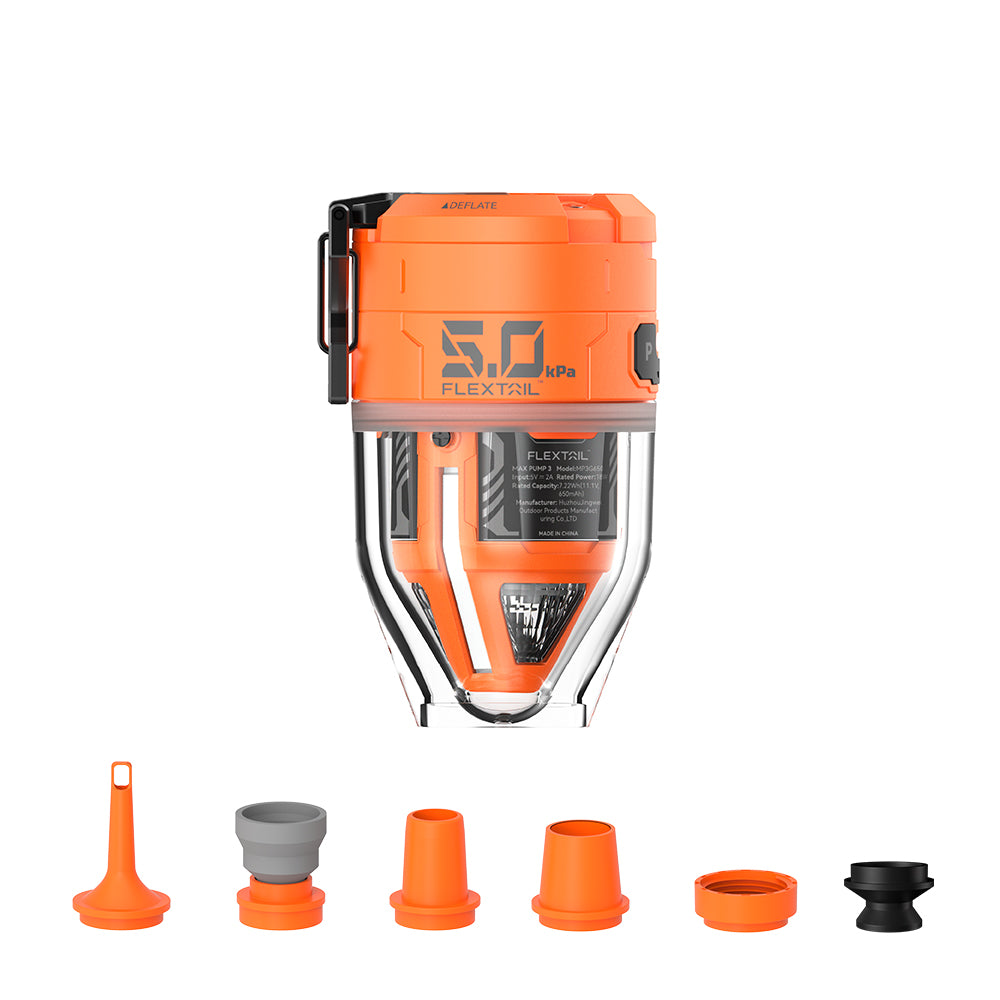 Luftpumpe mit LED-Beleuchtung – 2-in-1 Pumpe und Laterne