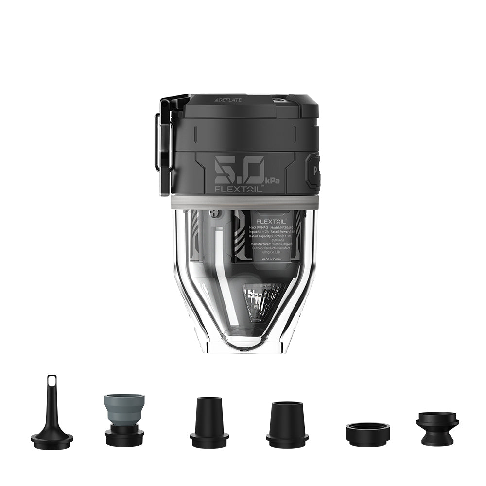 Luftpumpe mit LED-Beleuchtung – 2-in-1 Pumpe und Laterne
