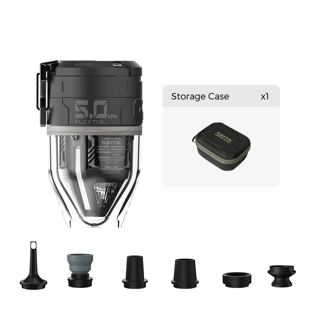 Luftpumpe mit LED-Beleuchtung – 2-in-1 Pumpe und Laterne