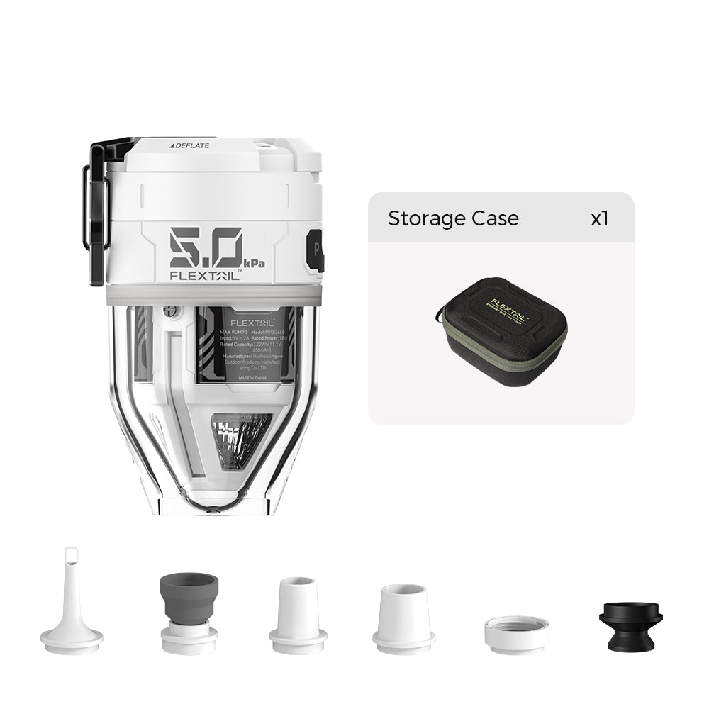 Luftpumpe mit LED-Beleuchtung – 2-in-1 Pumpe und Laterne