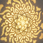 Solar-Wandleuchte Mandala-Design aus Eisen