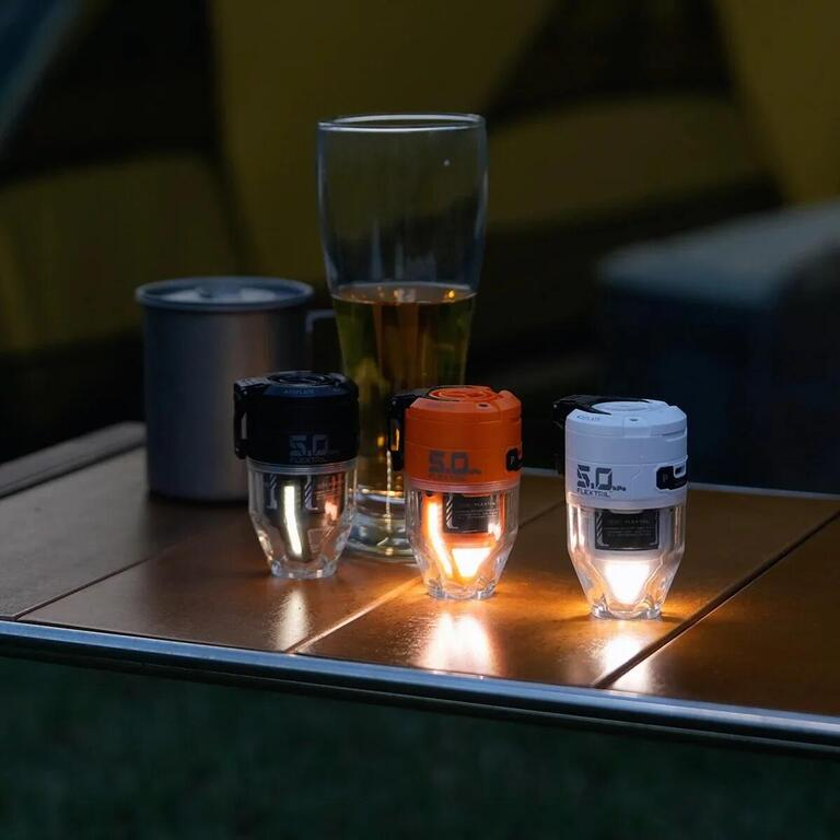 Luftpumpe mit LED-Beleuchtung – 2-in-1 Pumpe und Laterne