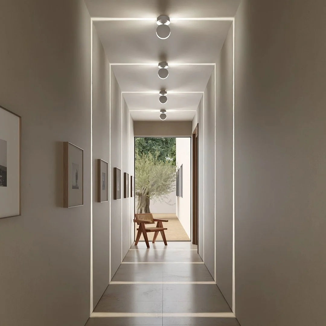 LED-Wandleuchte mit 360° drehbarem Licht und beidseitigem quadratischem Lichteffekt, wasserabweisend