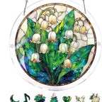 Acryl Puzzle-Fensterbild mit Lebensbaum-Motiv