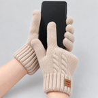Thermo-Fleece Handschuhe mit Touchscreen-Spitzen