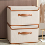 Faltbare Aufbewahrungsbox mit Deckel und Griffen