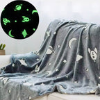Kinderdecke, im Dunkeln leuchtend, weiches Flanell-Fleece