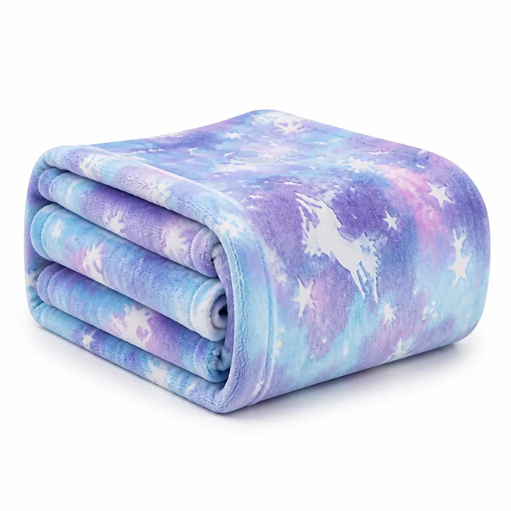 Kinderdecke, im Dunkeln leuchtend, weiches Flanell-Fleece