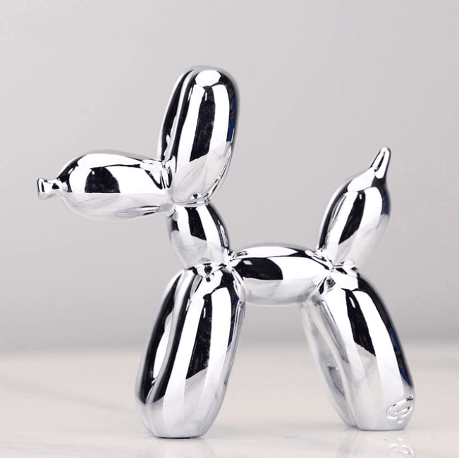 Ballonhund Skulptur aus Harz – Moderne Dekoration