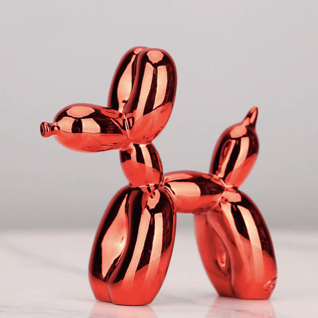 Ballonhund Skulptur aus Harz – Moderne Dekoration
