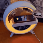 LED-Weckerlampe mit Bluetooth-Lautsprecher und kabellosem Laden
