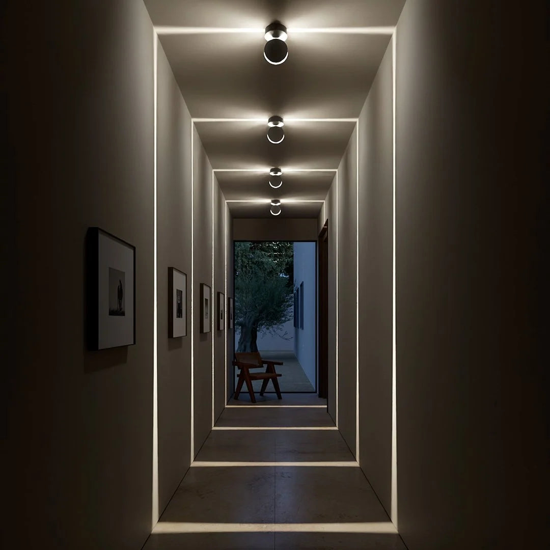 LED-Wandleuchte mit 360° drehbarem Licht und beidseitigem quadratischem Lichteffekt, wasserabweisend
