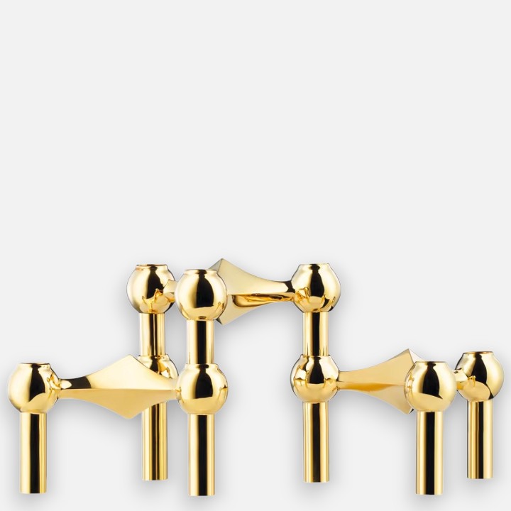 3-teiliges Chrom-Kerzenhalter-Set – Stilvoll, Modular, Zeitlos