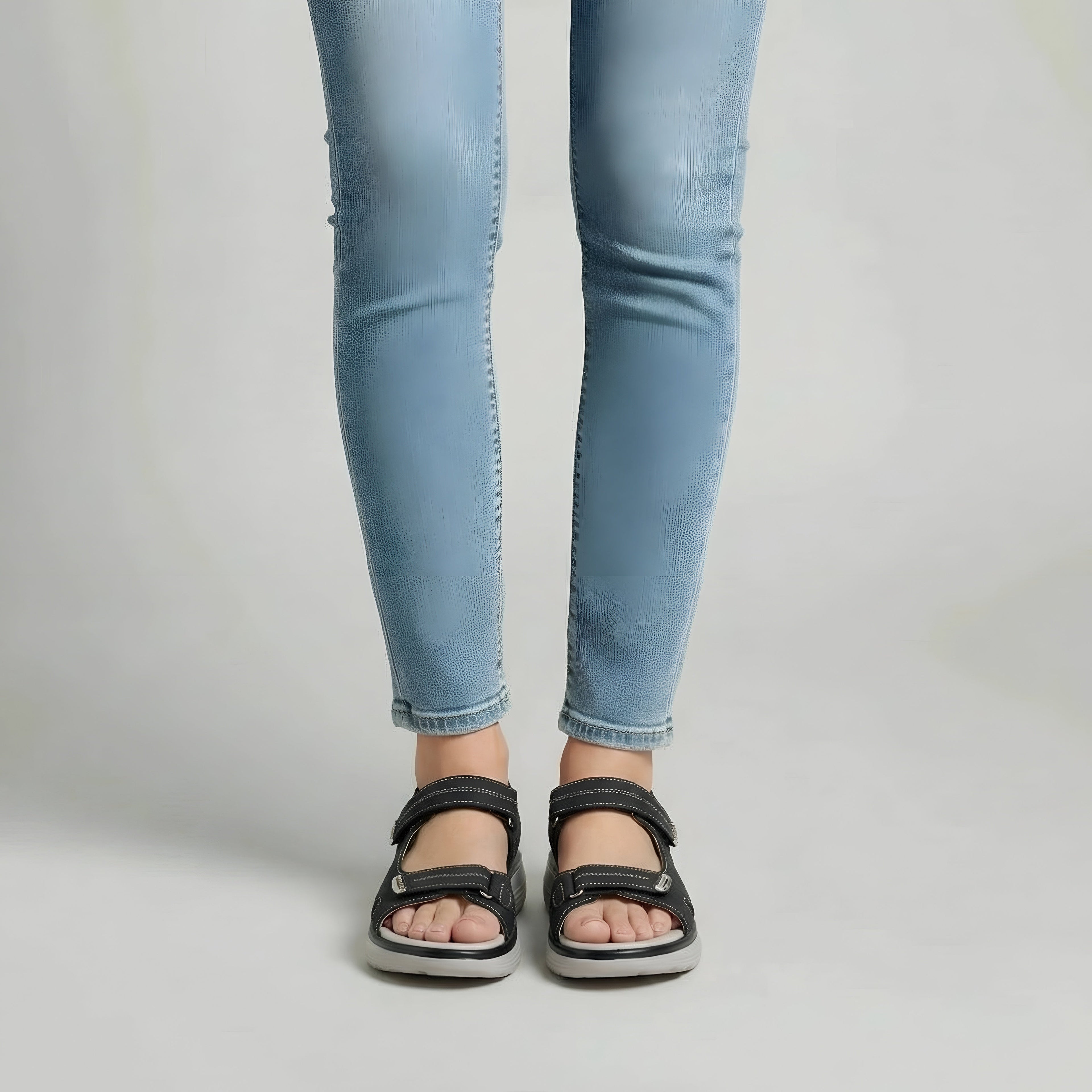 Komfort-Sandalen mit verstellbaren Riemen